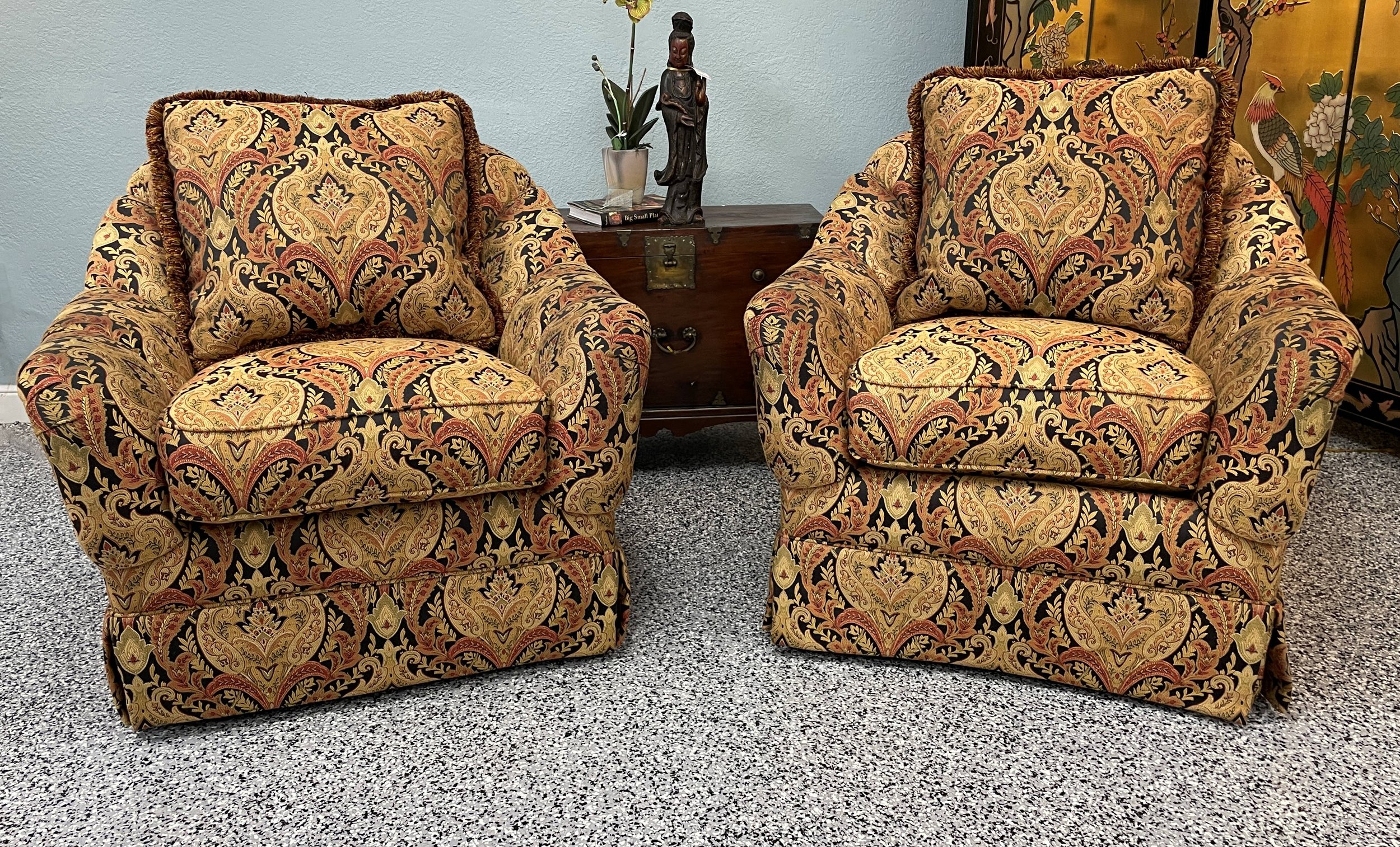 Encore Furniture Gallery-Pair - Drexel Heritage Channel Back
